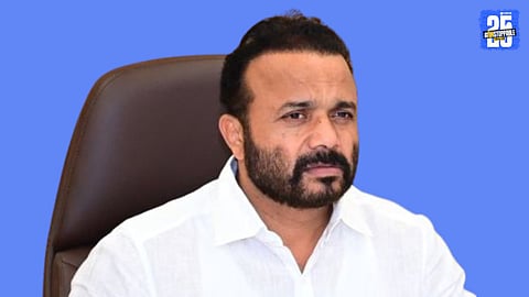 "Minister Jaykumar Gore hits back at Dhairyasheel Mohite-Patil with a sharp political remark."