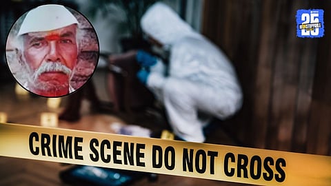 "Crime scene in Solapur where a son brutally assaulted and killed his father using a whip, causing panic in the locality."