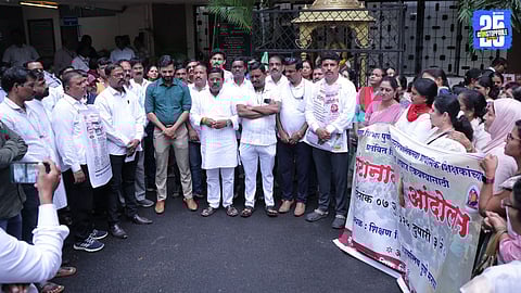 municipal school Teachers Agitation