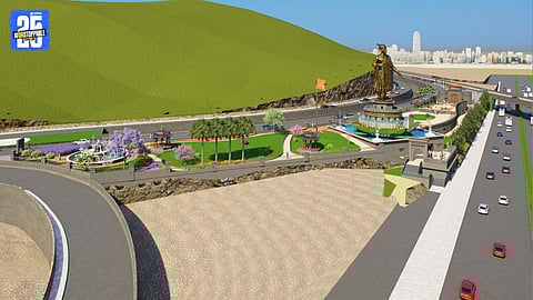 Chhatrapati Shivaji Maharaj statue in chandani chowk