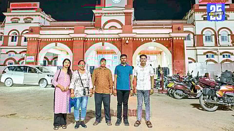 Nepalese youth reunites with family after recovery and rehab under a social service initiative – joy and gratitude overflow.