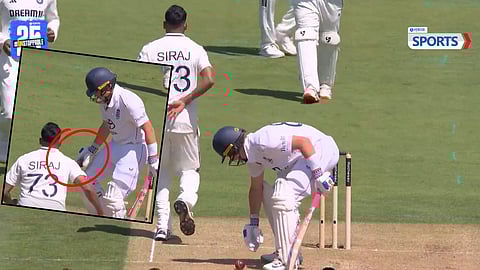 OLLIE POPE DROPS BALL FROM PAD AFTER EDGE