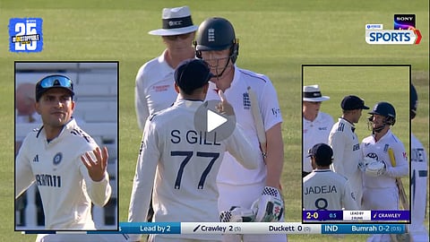 Heated Argument Between Shubman Gill and Zak Crawley After Time-Wasting Incident