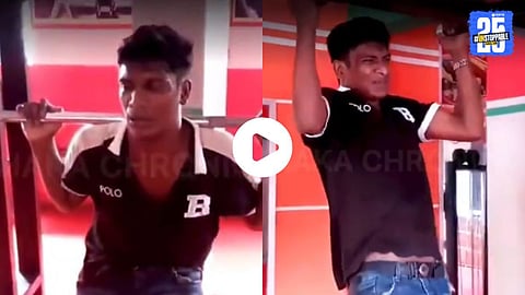Caught red-handed in a Bangladeshi gym, the alleged thief was forced to perform intense workouts like pushups, squats, and curls – a unique punishment that’s now gone viral online.
