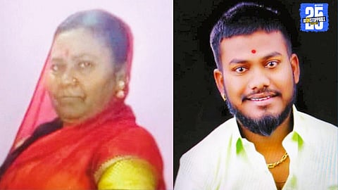 Scene of the tragic double murder in Pandharpur where a mother and son were killed with a sharp weapon.