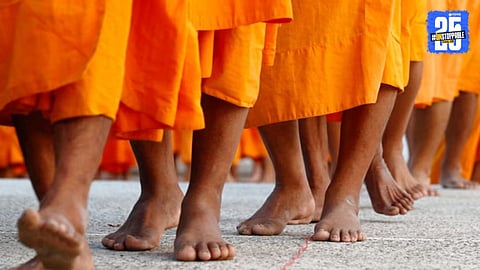 A 35-year-old Thai woman was arrested for blackmailing Buddhist monks through sexual relationships, leading to over ₹100 crore in extortion and expulsion of several monks.

