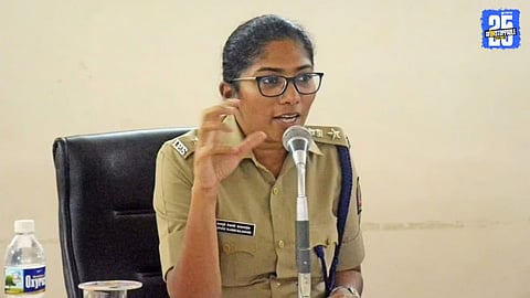 IPS Tejaswi Satpute during her visit to Phaltan to review the ongoing investigation into the doctor’s suicide case.