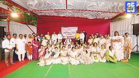 RSS Chief Dr. Mohan Bhagwat interacts with women of Udyogvardhini, highlighting self-reliance and solution-oriented mindset.