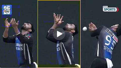 Iftikhar Ahmed drop catch video GSL 2025