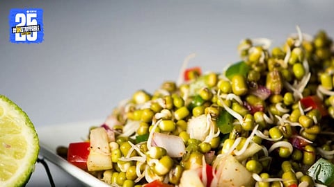 Healthy Moong Dal Chaat Recipe for Morning Breakfast 