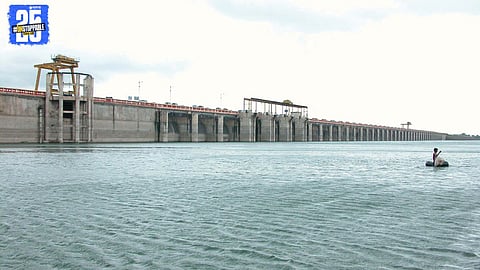 Ujani dam nearly full; Bhima river flow stopped, canal system activated amid rain shortfall.