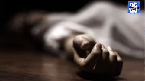 Solapur: Scene of the accident where a collapsed water tank from the neighbouring house caused a woman's death. Police probe underway.