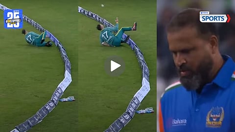 AB de Villiers stunning catch Yusuf Pathan