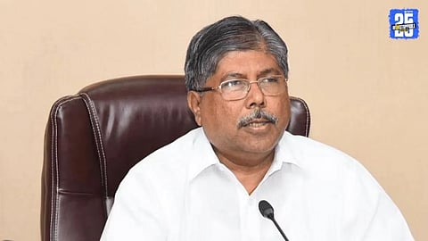 Maratha leader Manoj Jarange leading a protest in Mumbai for political reservation; Chandrakant Patil hits back with allegations.