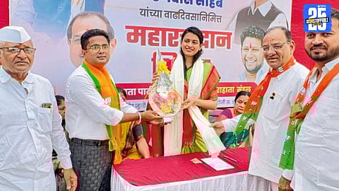 Blood donation camp organized on CM Fadnavis’ birthday