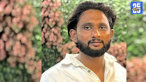 Scene of the tragic mishap in Jadhavwadi where a youth lost his life after getting caught in a fodder cutting machine.