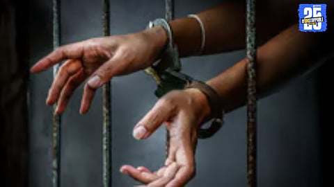 Police seize black dolls and sesame seeds from arrested fake tantrik performing dark rituals.