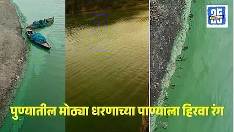 Pune Dam Water Green Color