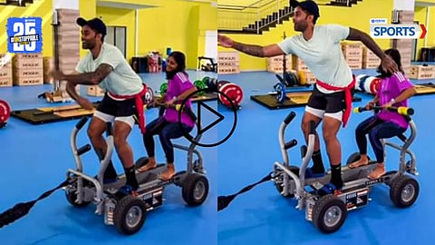 Suryakumar Yadav and Shreyanka Patil’s ‘Aura Farming’ dance