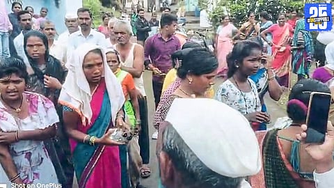 Lingdev women protesting against liquor sale, storm liquor seller's home in fiery outrage.
