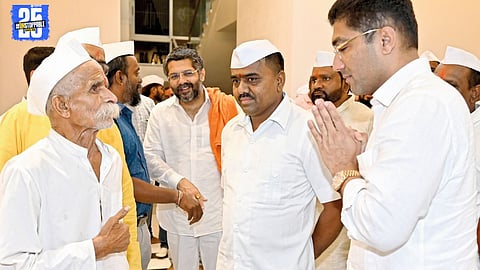 MLA Jagtap Meets Bhide Guruji, Discusses Warkari Heritage and Culture