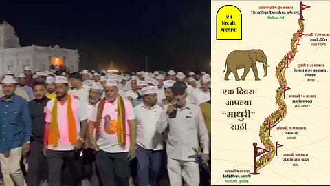 Mahadevi Elephant Protest