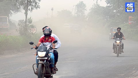 Trimbakeshwar pilgrimage road dust problem