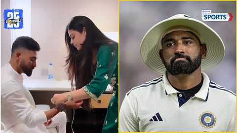 Mohammed Siraj and Zanai Bhosle share a warm Raksha Bandhan moment