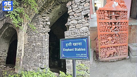 Historic elephant stable discovered inside Solapur’s Bhuikot Fort, linked to ceremonial events.