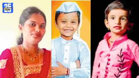 Tragic scene in Jamkhed, Ahilyanagar, where a married woman and her child were found dead in a well.