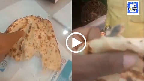 Dead Lizard Found in Roti Video