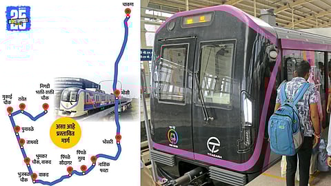 Nigdi to Chakan Metro via wakad