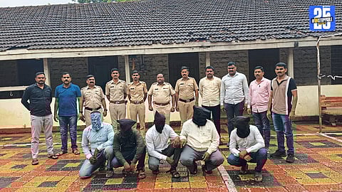 Accused in workers’ assault case being escorted by police after court grants custody till August 12.