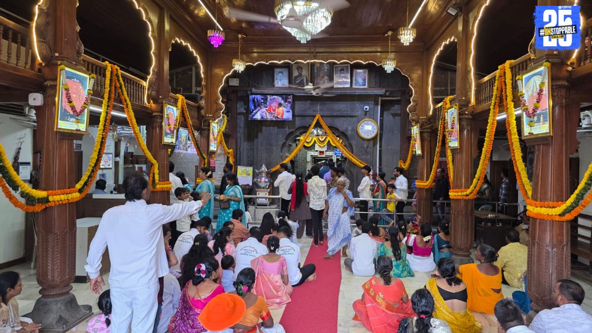 Devotees queue up at Pali’s Ballaleshwar temple on Angarki Chaturthi.