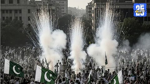 A scene from Karachi where Independence Day celebrations turned tragic after aerial firing left multiple casualties.