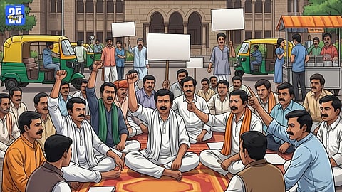 Maharashtra Contractors Protest