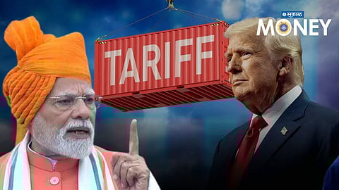 Prime Minister Narendra Modi delivering his Independence Day speech from the Red Fort, vowing to defend Indian farmers against tariff challenges.