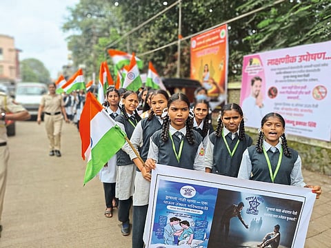 अमली पदार्थ विरोधी 
वडगावमध्ये जनजागृती रॅली