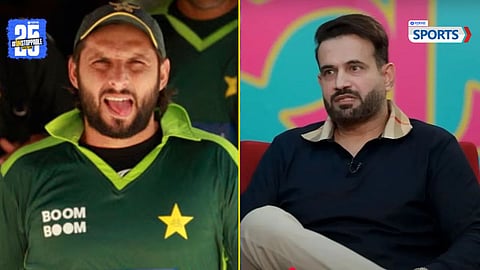 Irfan Pathan shuts down Shahid Afridi in flight