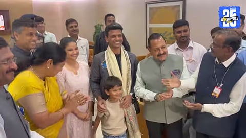 Indian astronaut Shubhanshu Shukla receives a grand welcome at Delhi airport after returning from the International Space Station mission.