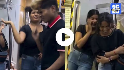 Viral Video : तरुणीने विनाकारण मारली थप्पड, तरुणाने 'असा' घेतला बदला; व्हिडिओ पाहून हसू आवरणार नाही