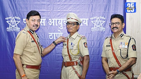 "Shrirampur’s ‘Himkanya’ Dwarka Dokhe stands proud after singing the National Anthem on the Himalayas and receiving highest honors."