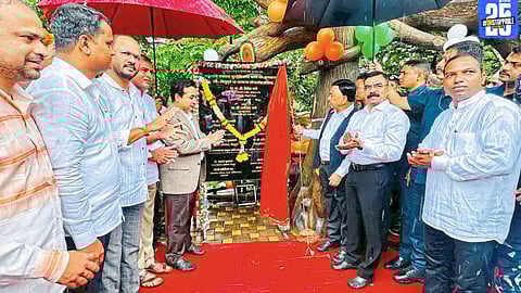 "MP Narayan Rane inaugurates the Sawadava waterfall beautification project, promoting local tourism."