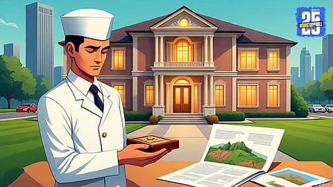 servant accused of stealing lakhs and investing stolen money in SIP, FD, and land purchase in Uttar Pradesh.