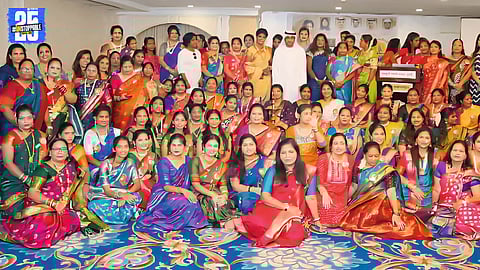 “Actress Madhuri Pawar joins the vibrant ‘Khel Paithanicha’ event in Bait; women celebrate Marathi culture with pride.”