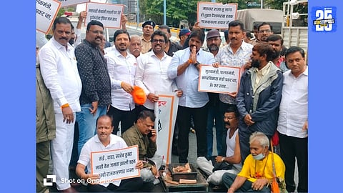 shivsena agitation