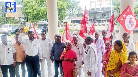 CPI State Secretary Subhash Lande demands across-the-board loan waiver for farmers.