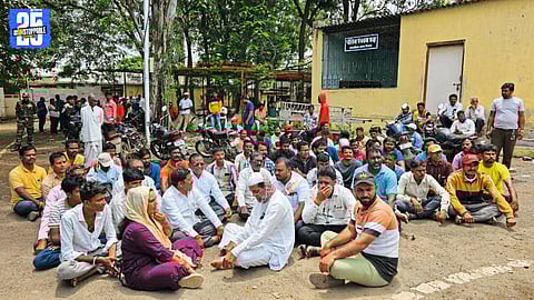 Civil Hospital Witnesses Agitation Over Death of Sanitation Vehicle Driver