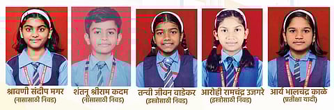 नासा, इस्रो भेटीसाठी निवड 
झालेल्या विद्यार्थ्यांची मिरवणूक