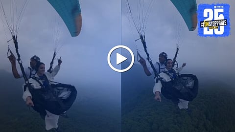 Woman Plays DJ While Paragliding at 10,000 Feet